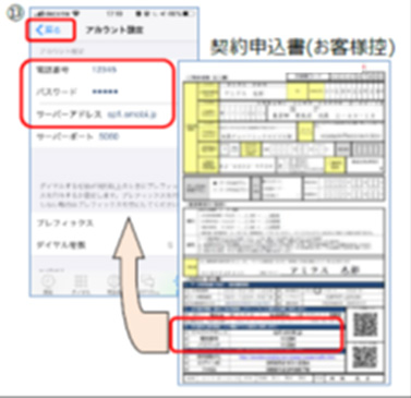 電話番号の設定(３)<